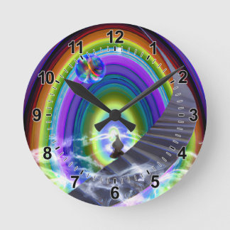 Geheimnis beim überdimensionalen Stargate Runde Wanduhr