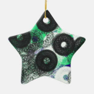 Geheimnis des schwarzen Kreises und Dunkel Keramik Ornament