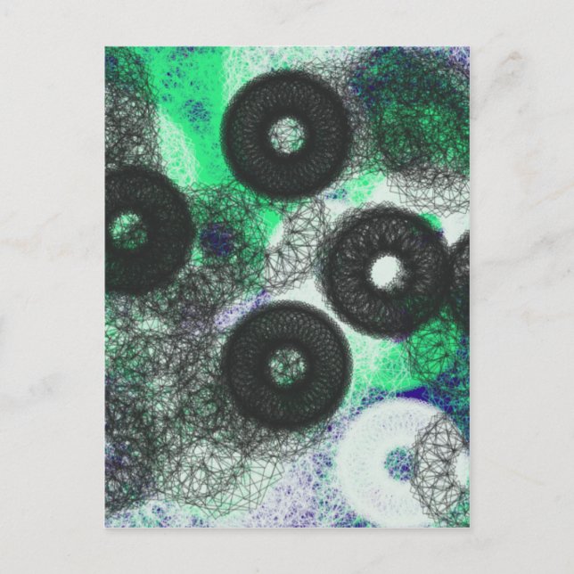 Geheimnis des schwarzen Kreises und Dunkel Postkarte (Vorderseite)