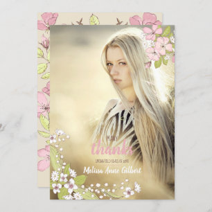 Geheimnis-Garten-Abschluss danken Ihnen Foto Einladung