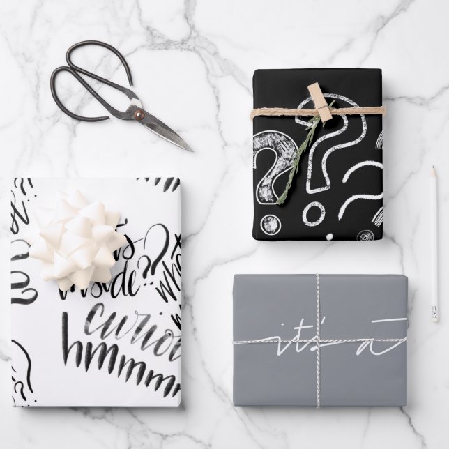 Geheimnis Geschenkpapier Set (Vorderseite)