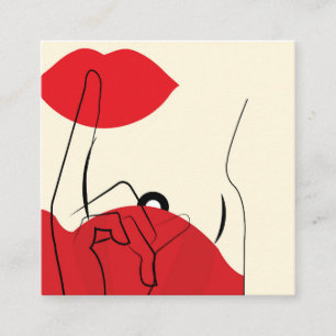 Geheimnis Quadratische Visitenkarte