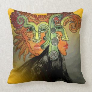 Geheimnis-Stunden-Stadtkissen Kissen