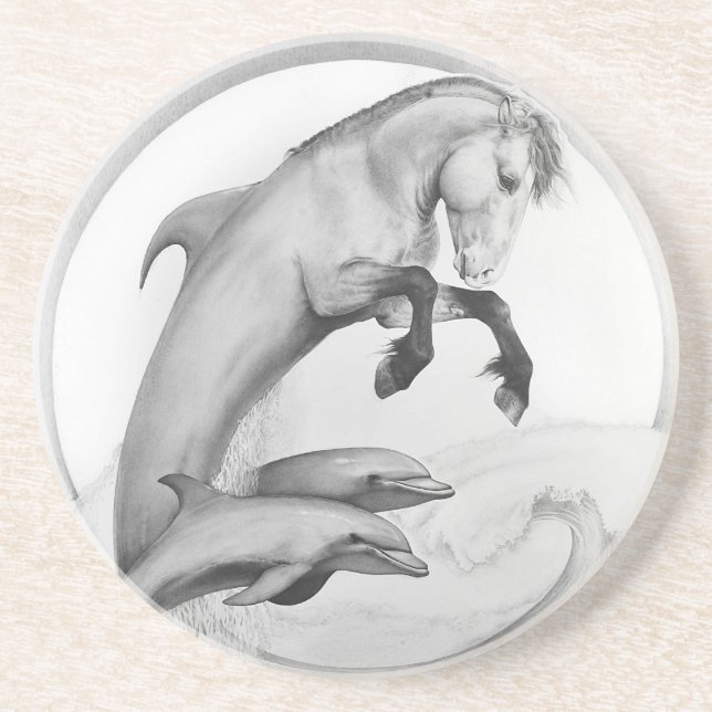 Geheimnis von theDeep Sandstein Untersetzer (Vorne)