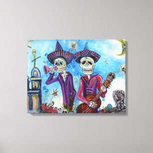 "Geheimnisse der Mariachi" ramponierte Canvas Leinwanddruck