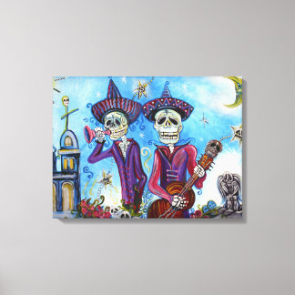 "Geheimnisse der Mariachi" ramponierte Canvas Leinwanddruck