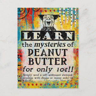 Geheimnisse des Erdnussbutterers Postcard Vintag Postkarte