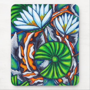 Geheimnistuerischer Karpfen buntes Mousepad