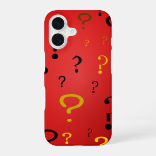 Geheimnisvolle Fragezeichen iPhone 16 Hülle