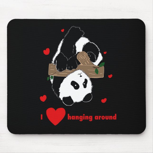 Geheimnisvolle Liebe, die sich um Sie herum Pandab Mousepad (Vorne)