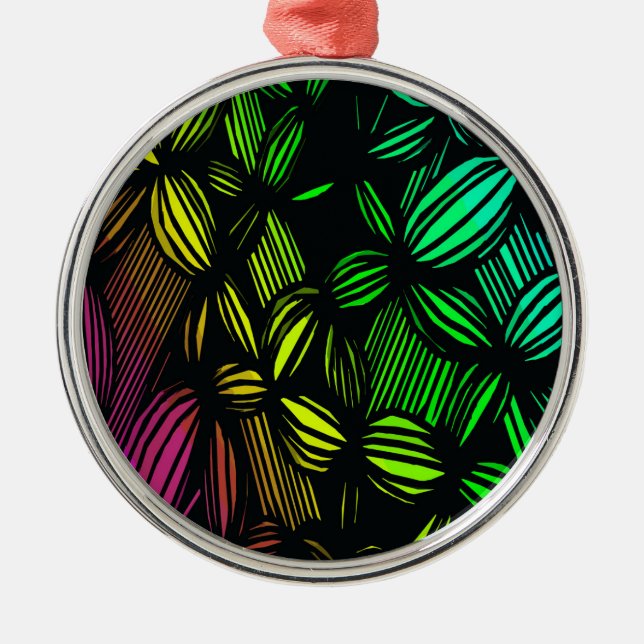 Geheimnisvolle Linien Ornament Aus Metall (Vorne)