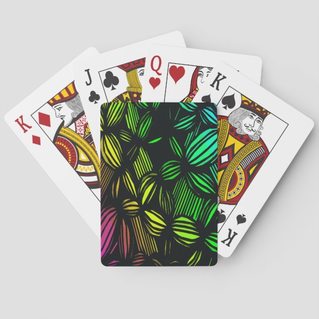 Geheimnisvolle Linien Spielkarten (Rückseite)