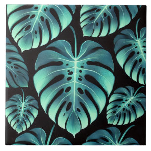 Geheimnisvolle Monstera Fliese