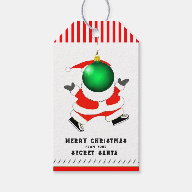 Geheimnisvolle Santa-Ideen Geschenkanhänger (Vorderseite)