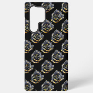 Geheimnisvolle schwarze Rose Samsung Galaxy Hülle