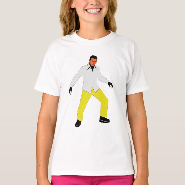 Geheimnisvoller Mann Blick T-Shirt (Vorderseite)