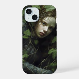 Geheimnisvolles Waldmädchen iPhone 15 Hülle