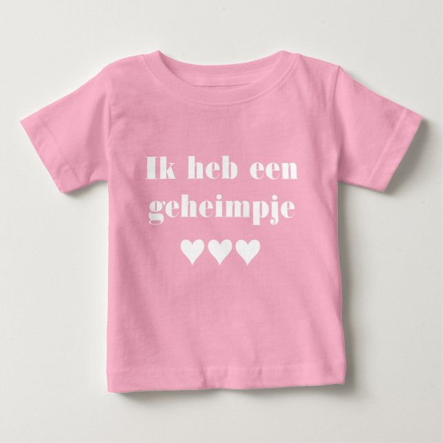 Geheimpje ik word grote zus baby T - Shirt (Vorderseite)