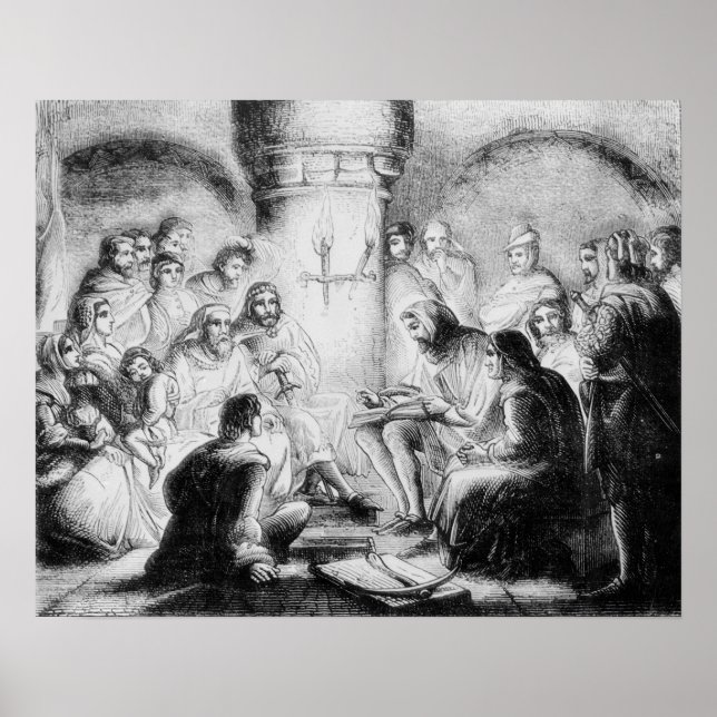 Geheimstudie über Wycliffes Bibel Poster (Vorne)