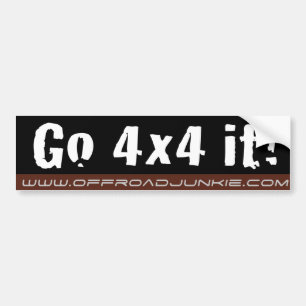 Gehen 4x4 es! Autoaufkleber