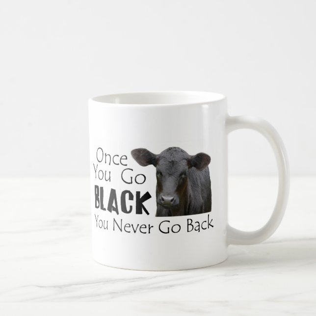 Gehen Angus schwarzes Tasse (Rechts)