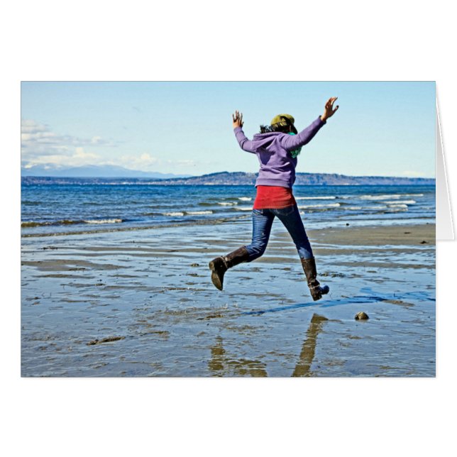 Gehen auf Wasser-Karte (Vorderseite (Horizontal))