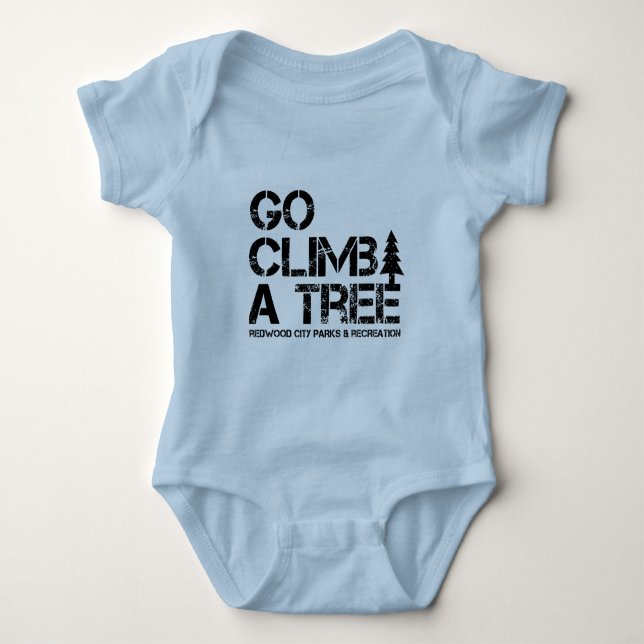 Gehen Aufstieg ein Baum Baby Strampler (Vorderseite)