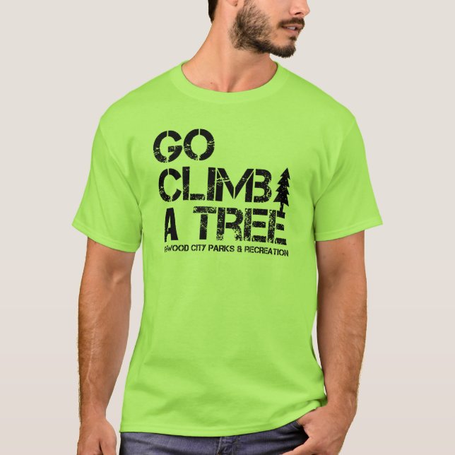 Gehen Aufstieg ein Baum T-Shirt (Vorderseite)
