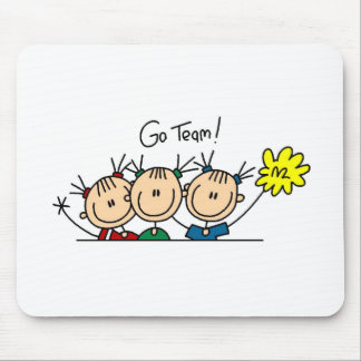Gehen Cheerleadern Mousepad des Team-drei