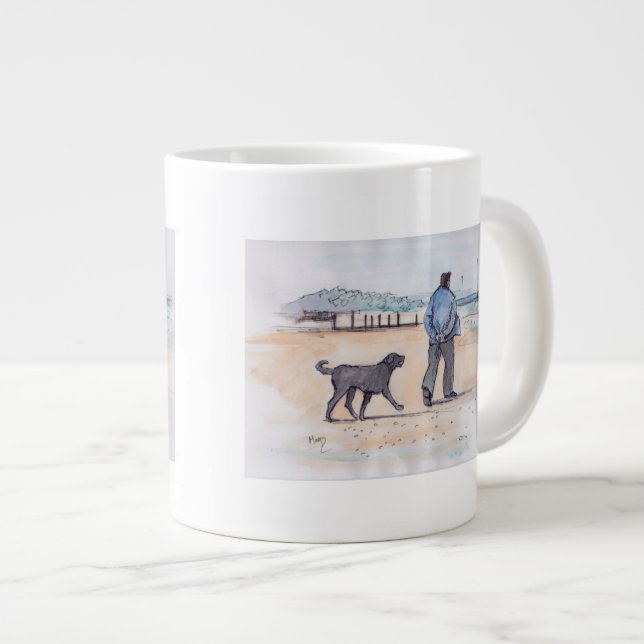 gehen der Hund - 07 Jumbo-Tasse (Vorderseite Rechts)
