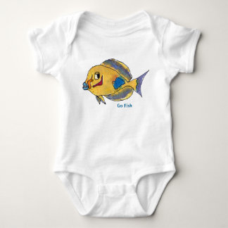 Gehen die niedlichen Fisch-Cartoon-Fische Baby Strampler