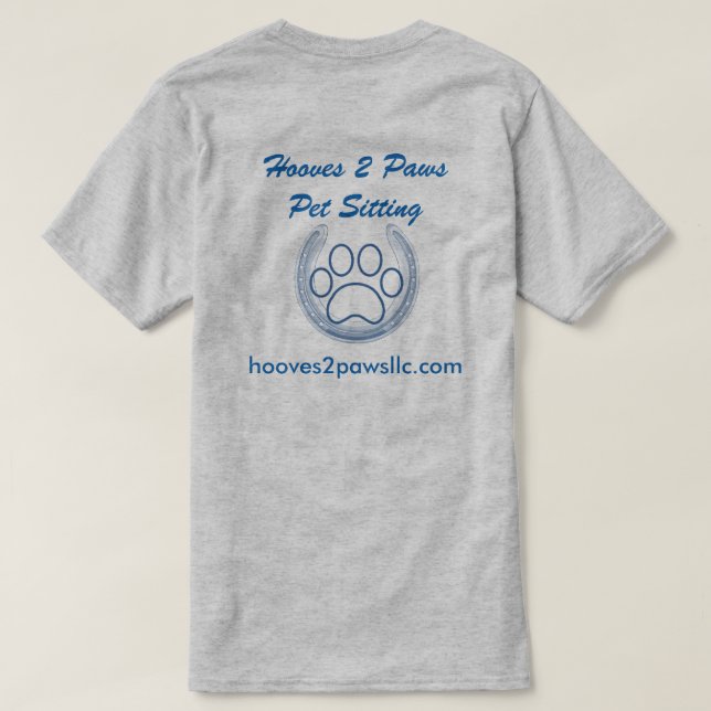 Gehen eine Meile in meinen Schuhen T-Shirt (Design Rückseite)