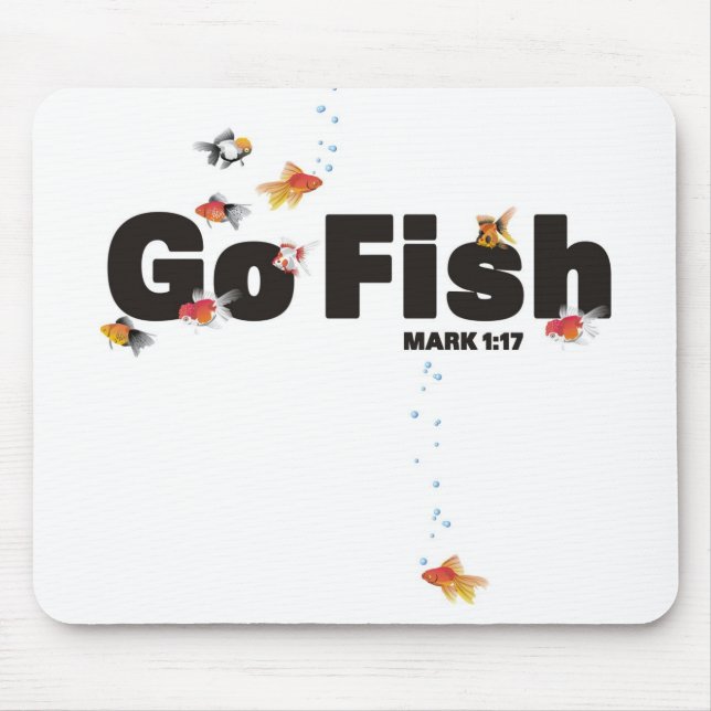 Gehen Fische Mousepad (Vorne)