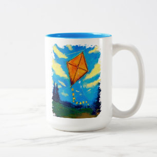 Gehen Fliege ein Drachen - Tasse