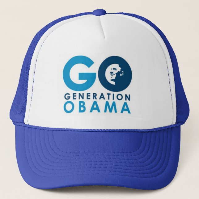 Gehen Generationobama-Hut Truckerkappe (Vorderseite)