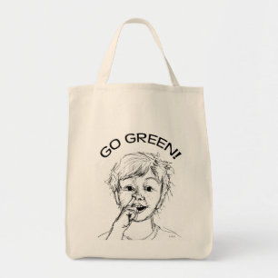 Gehen Grün! Lebensmittelgeschäft-Tasche Tragetasche