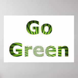 Gehen Grün Poster
