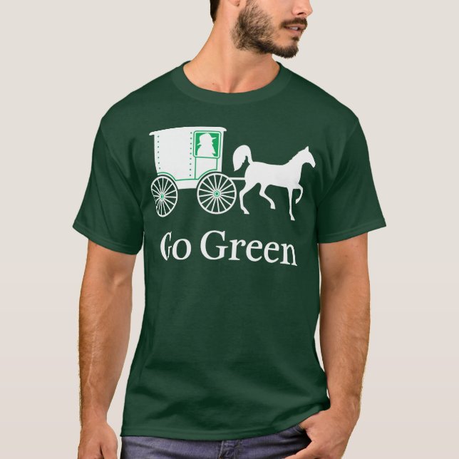 Gehen Grün T-Shirt (Vorderseite)