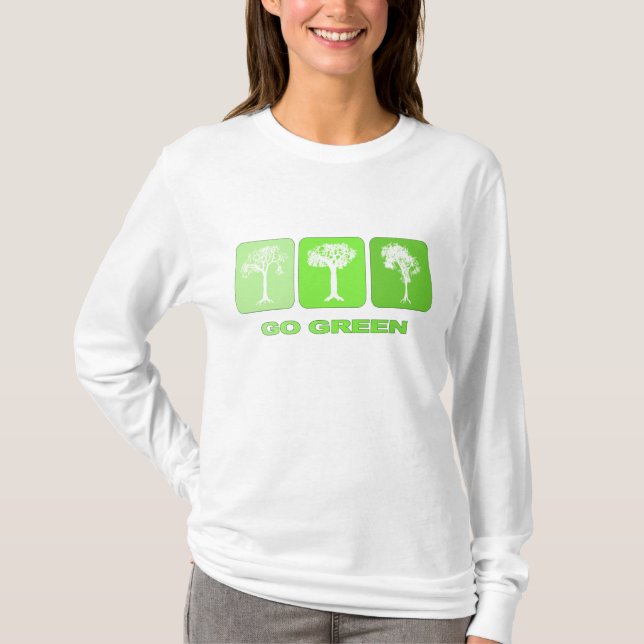 Gehen Grün T-Shirt (Vorderseite)