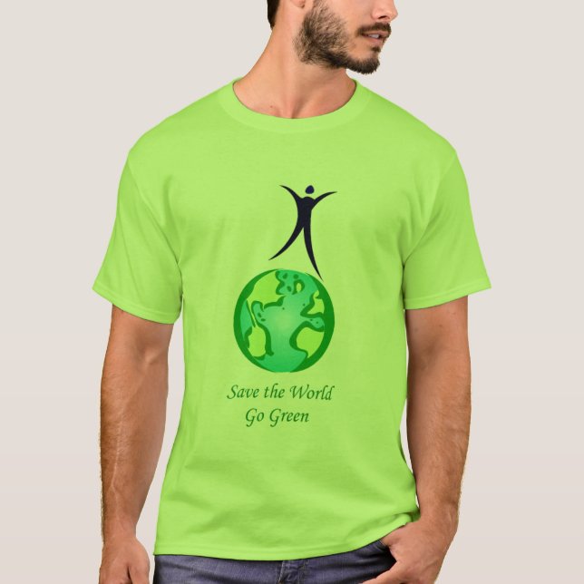 Gehen Grün T-Shirt (Vorderseite)