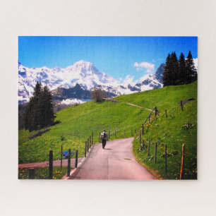 Gehen in die Schweizer Alpen Puzzle