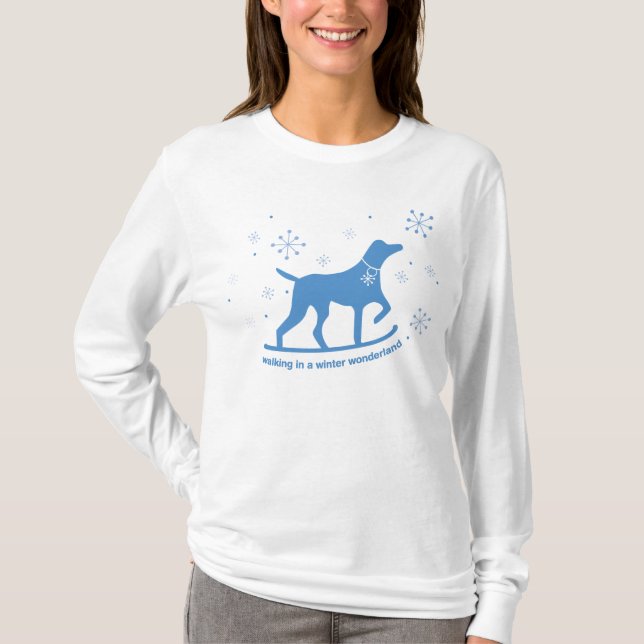 Gehen in ein Winter-Märchenland T-Shirt (Vorderseite)