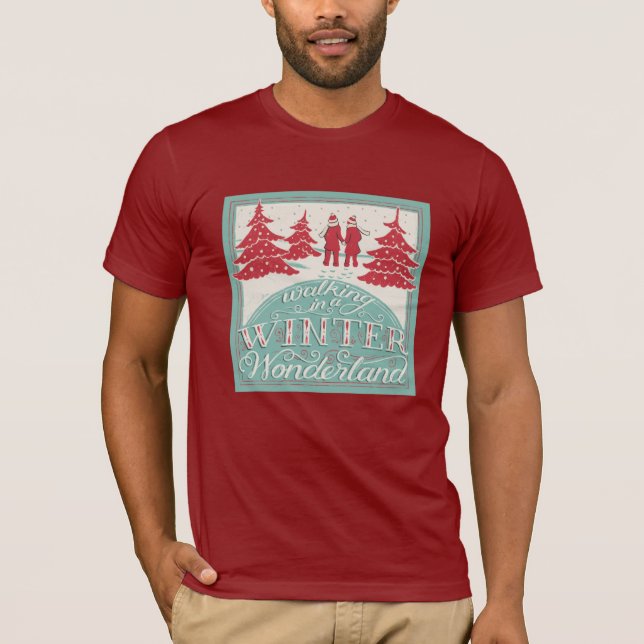 Gehen in ein Winter-Märchenland T-Shirt (Vorderseite)