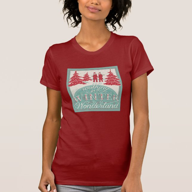 Gehen in ein Winter-Märchenland T-Shirt (Vorderseite)