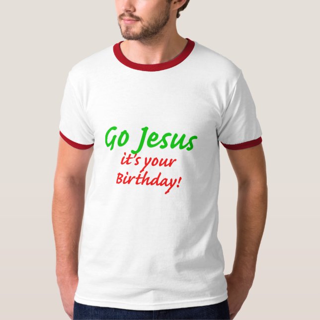 Gehen Jesus-WeihnachtsShirt T-Shirt (Vorderseite)