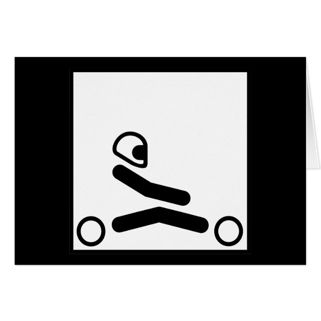 Gehen Kart Zahl (Vorderseite (Horizontal))