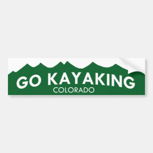 Gehen Kayaking Colorado-Autoaufkleber Autoaufkleber