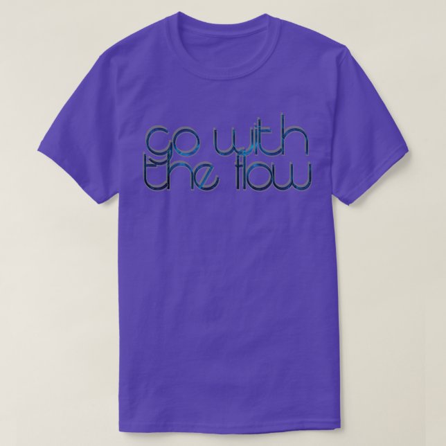 gehen mit dem Fluss 1 T-Shirt (Design vorne)