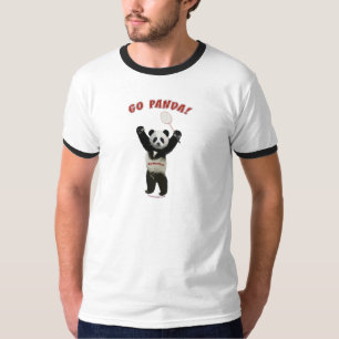 Gehen Panda-Badminton T-Shirt
