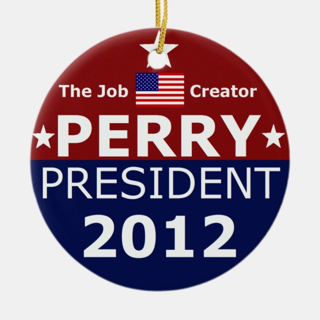Gehen Perry 2012 für Weihnachtsbaum Keramik Ornament (Vorne)